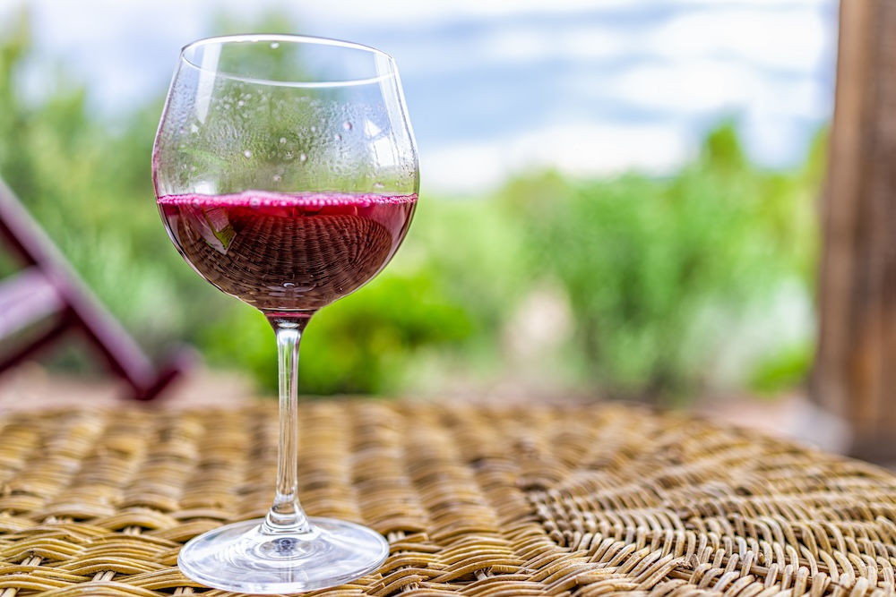 red purple wine
